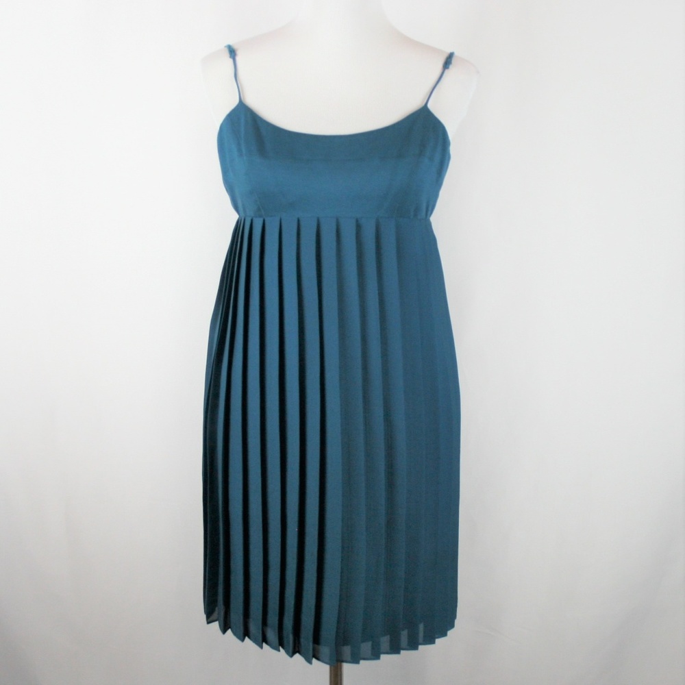BCBGeneration Pleated Empire Waist In Teal